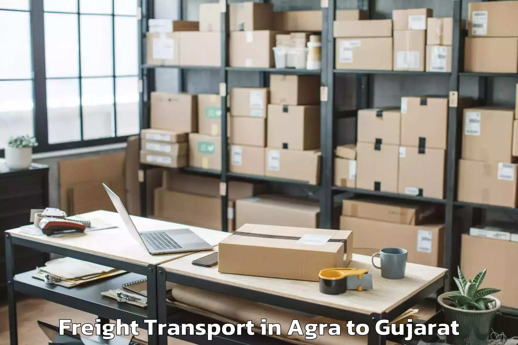 Book Agra to Sachin Freight Transport Online